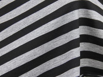 Ra/Cボーダー天竺（ブラック） メイン