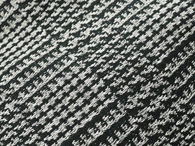 グレンチェックジャカードニット（ブラック） メイン