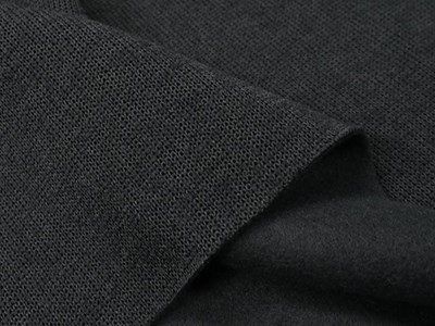 裏フリース厚手ローゲージニット（ブラック） メイン