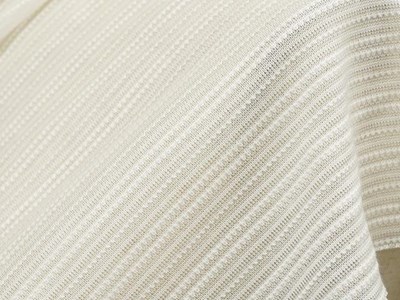 透かしボーダージャカードニット（ホワイト） メイン