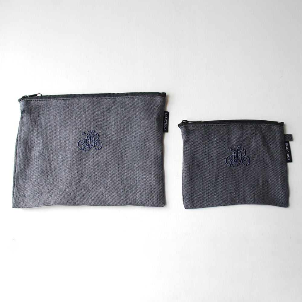 フランジュールオリジナルのリネンポーチ