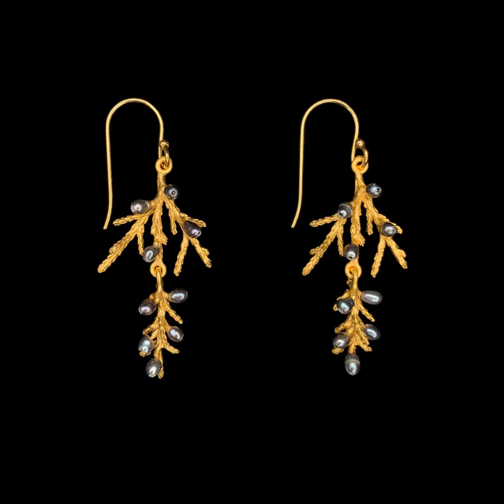 ジュニパー ワイヤードロップピアス / Michael Michaud