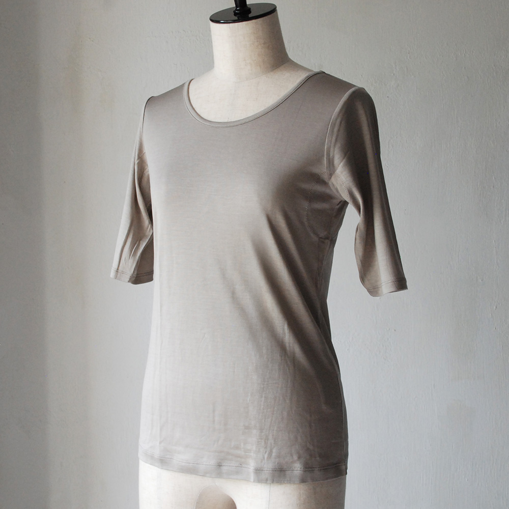 5分袖ケアインナー / COCOONA SKINWEAR