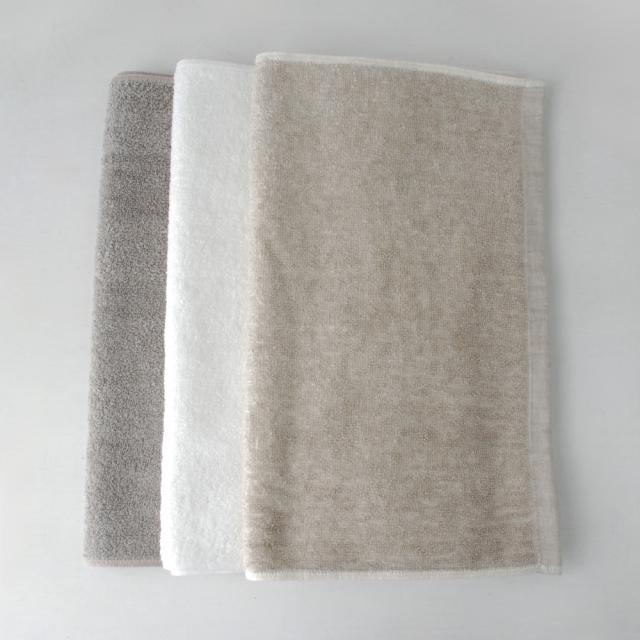 グラースパイルリネン　フェイスタオル