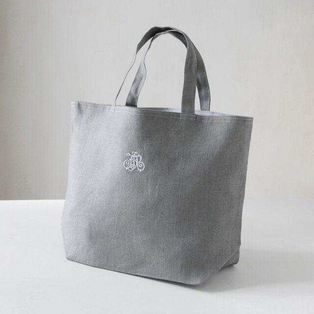 francjour フランジュール ｜ リネントートバッグSM ライトグレー  