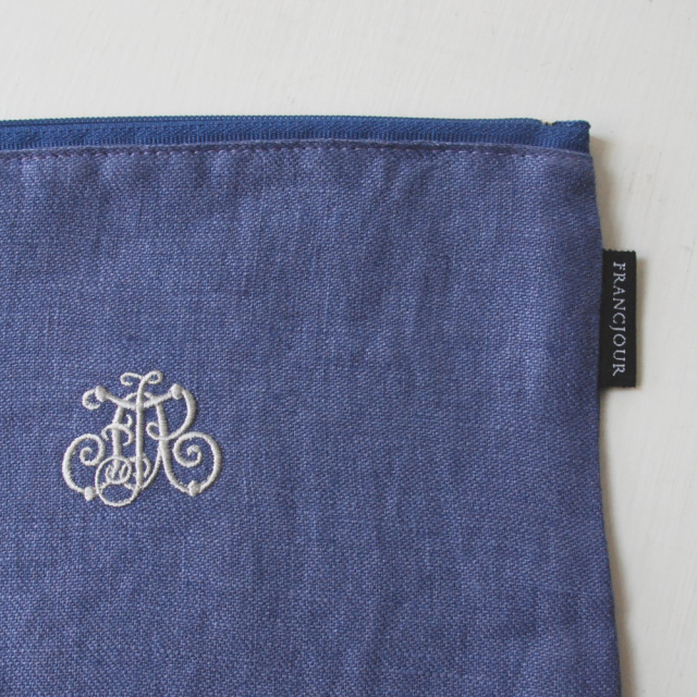 フランジュールオリジナルのリネンポーチ