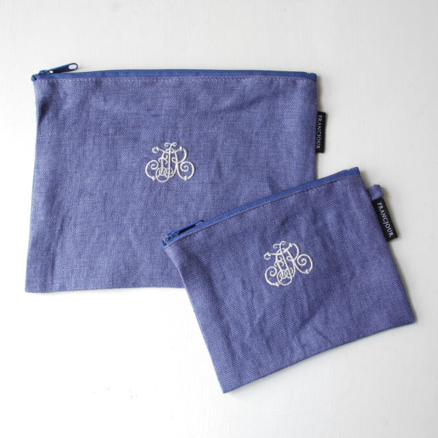 フランジュールオリジナルのリネンポーチ