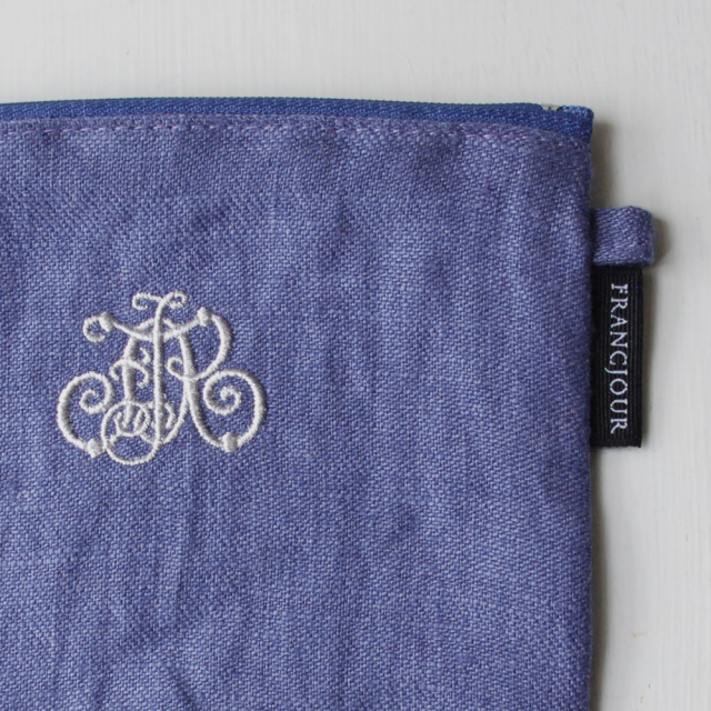 フランジュールオリジナルのリネンポーチ