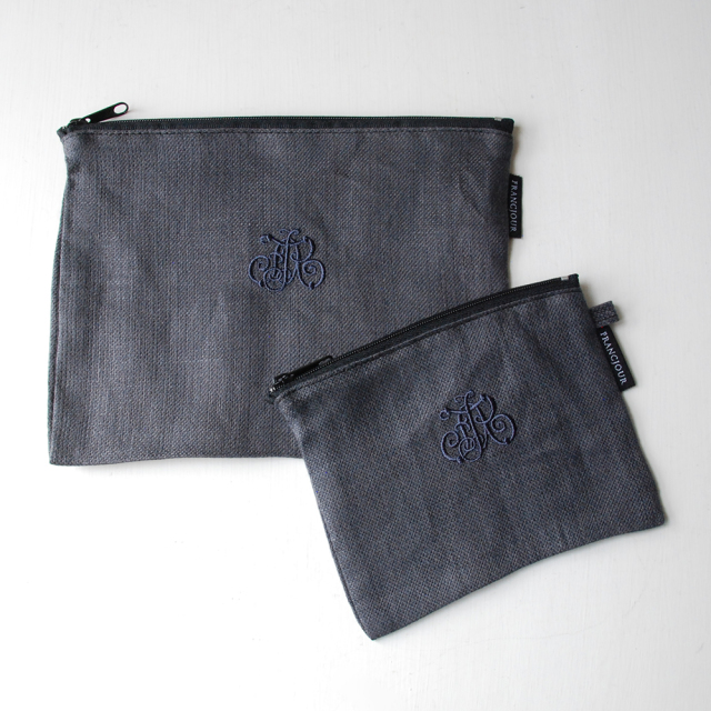 フランジュールオリジナルのリネンポーチ