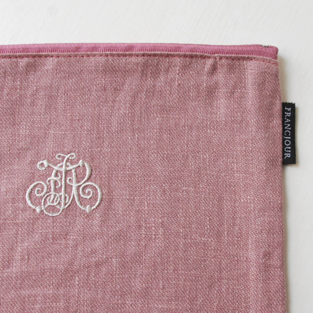 フランジュールオリジナルのリネンポーチ