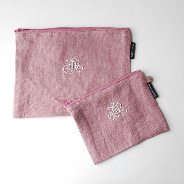 フランジュールオリジナルのリネンポーチ