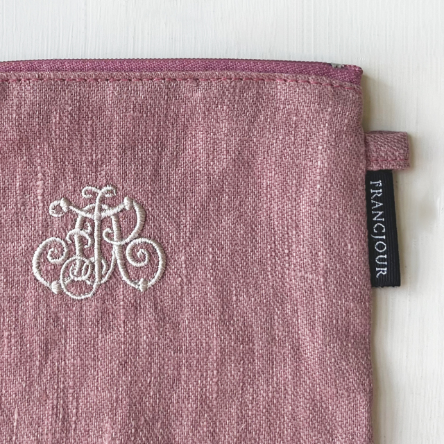 フランジュールオリジナルのリネンポーチ