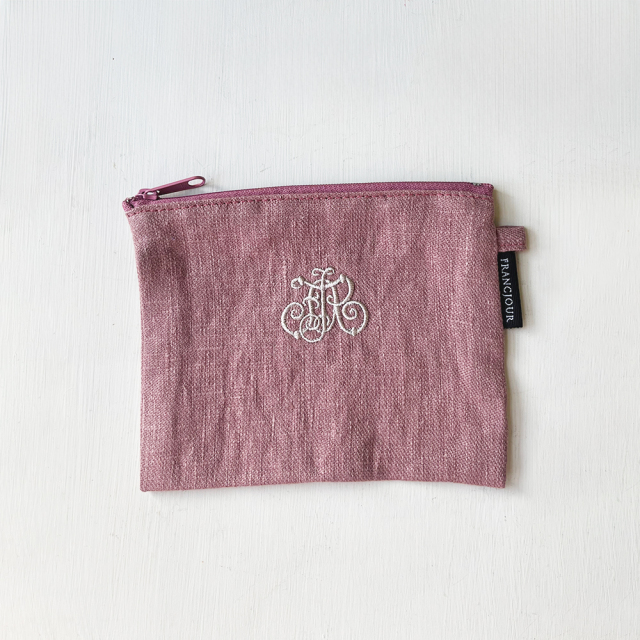 フランジュールオリジナルのリネンポーチ