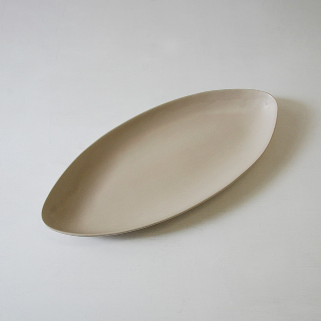 クリスチャンヌ　ペロション　ストーンウエア　　レモンイエロー　極美品　オーバル型 クリスチャンヌ ペロション ストーンウエア レモンイエロー