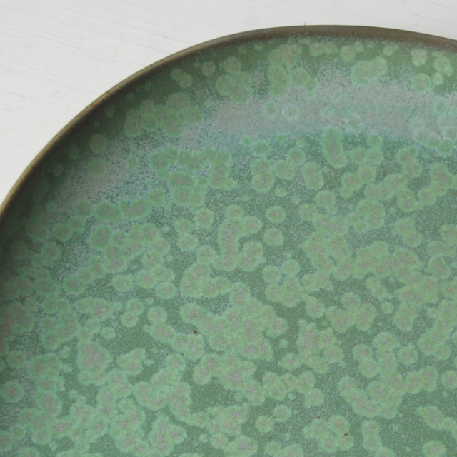 オーバルサラダプレート crystalized green / Christiane Perrochon