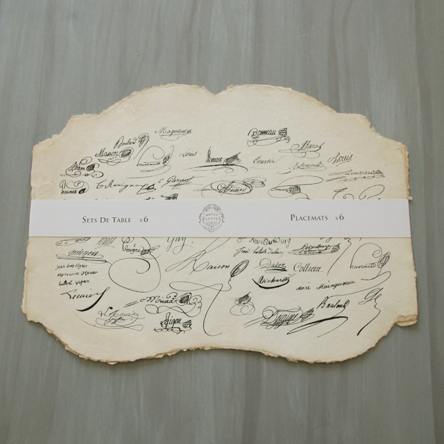 ペーパーランチョンマット / MERCI LOUIS