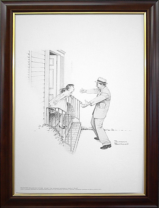 ノーマン・ロックウェル　ドローイング　【おかえりなさい】