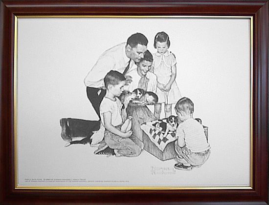 ノーマン・ロックウェル　ドローイング　【家族の一員】