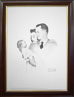 ノーマン・ロックウェル　ドローイング　【初めての子供】