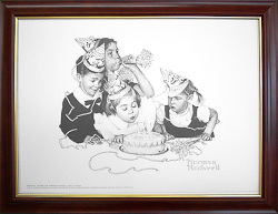 ノーマン・ロックウェル　ドローイング　【誕生日】