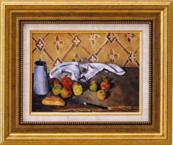 セザンヌ【果物、ナフキン、ミルク缶】