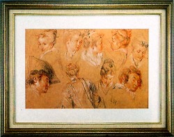 ヴァトー【頭部習作】