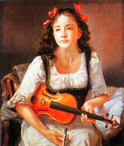 奥龍之介【ヴァイオリンを持つ少女】