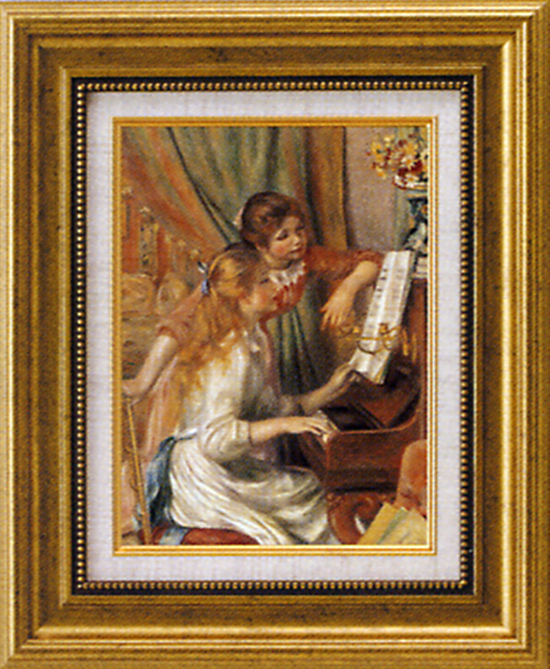 ルノアール【ピアノに寄る二人の少女】