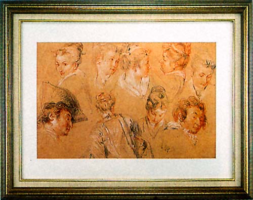 ヴァトー【頭部習作】