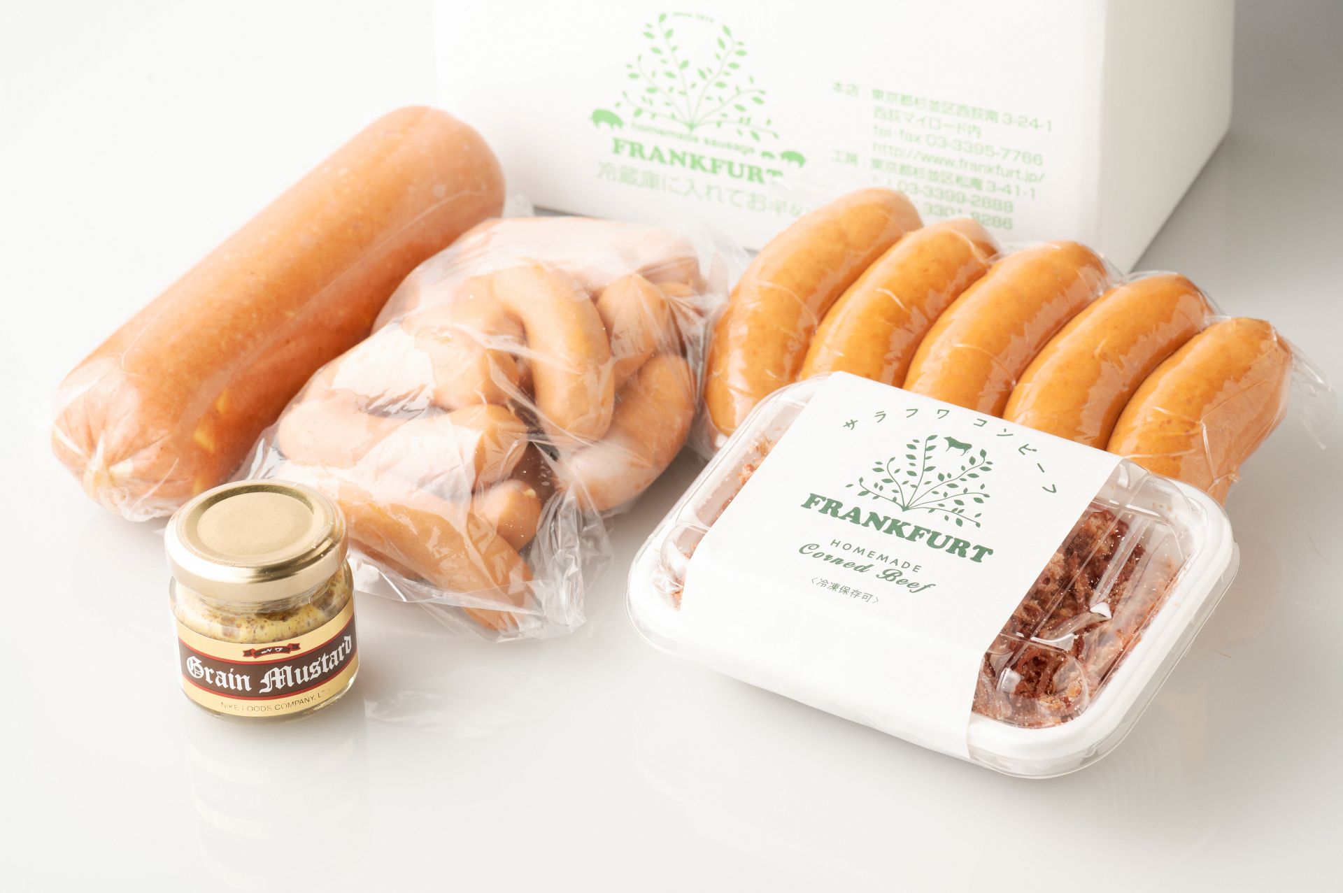 コンビーフと３種のソーセージの詰め合わせ M 3 手づくりハム ソーセージ専門店フランクフルト