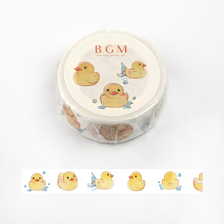 BGMマスキングテープ Life 15mm アヒル(BM-LA034)【ネコポスOK】