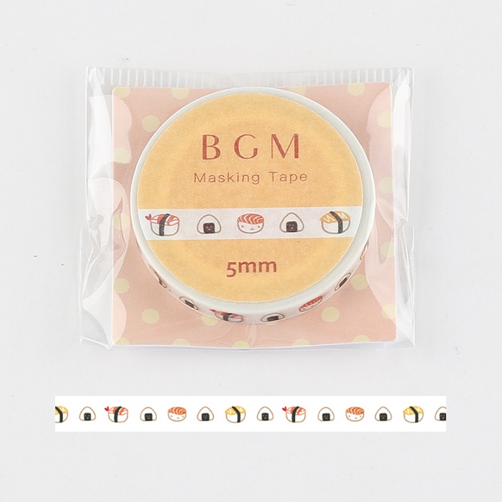 BGMマスキングテープ Life お寿司(BM-LS037)【ネコポスOK】
