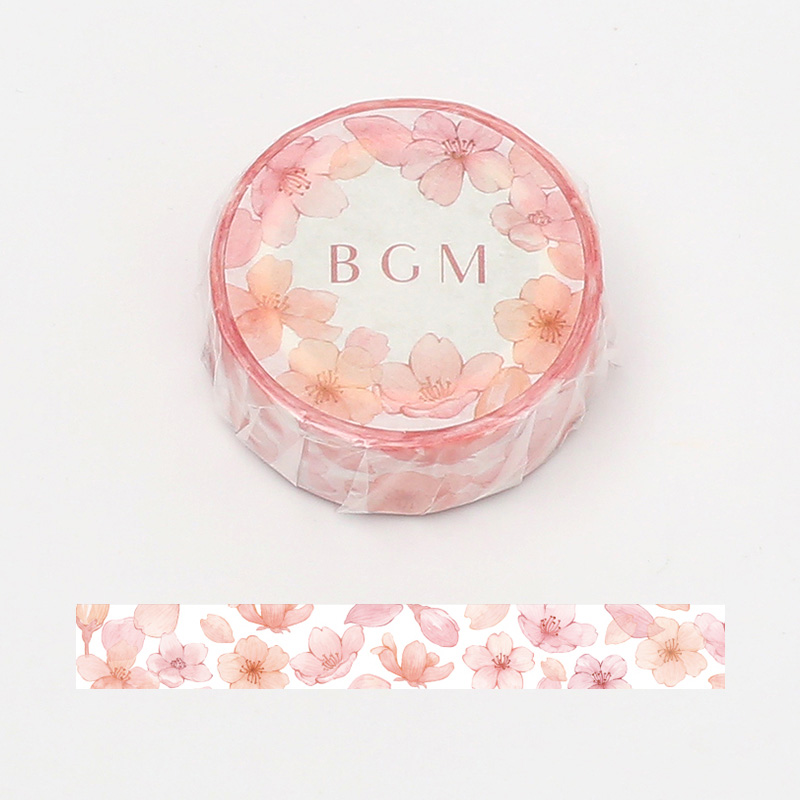 BGMマスキングテープ 15mm 花桜(BM-SPSA010)【ネコポスOK】
