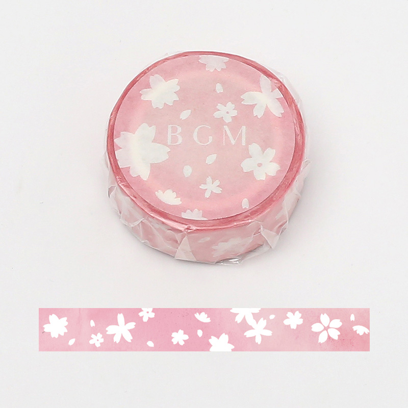 BGMマスキングテープ 15mm 雪桜(BM-SPSA011)【ネコポスOK】