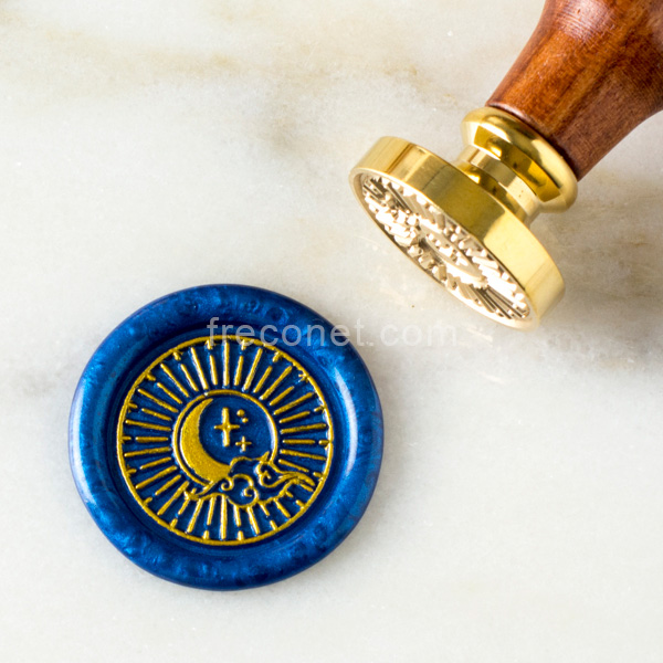 封蝋シーリングスタンプ 宙シリーズ 月華 25mm【ネコポスOK】