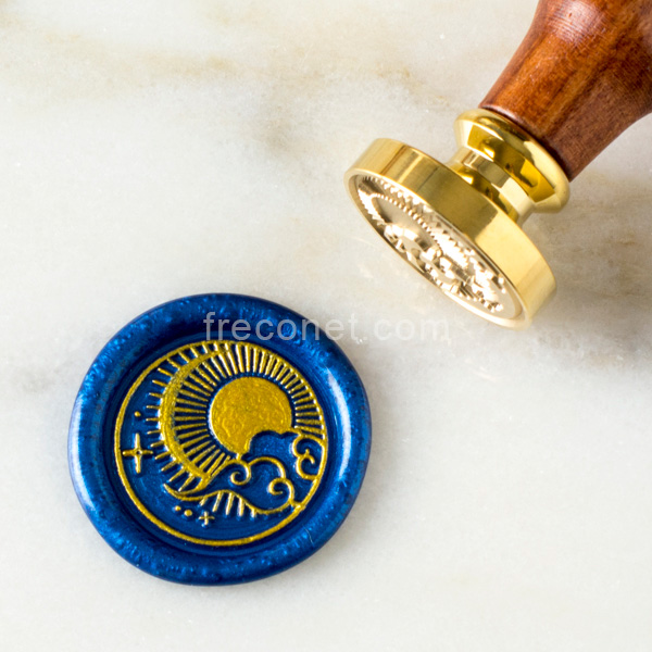 封蝋シーリングスタンプ 宙シリーズ 雲の上の世界 25mm【ネコポスOK】