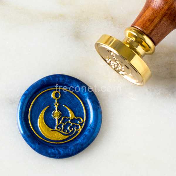 封蝋シーリングスタンプ 宙シリーズ 月世界 25mm【ネコポスOK】