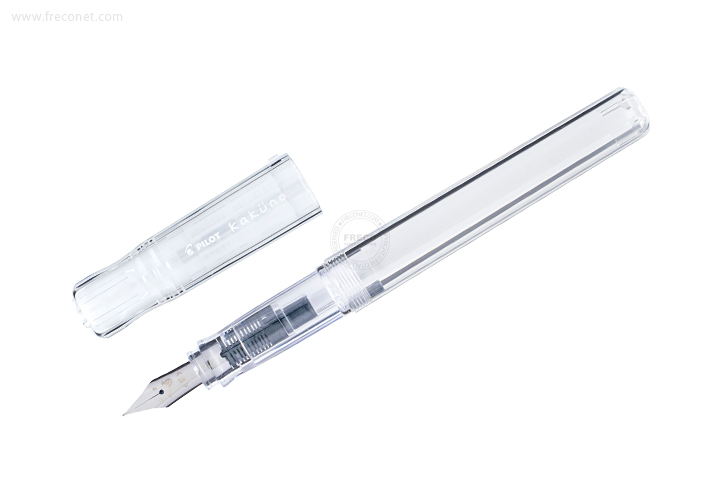 パイロット 万年筆 カクノ透明軸 F 細字（FKA-15R-NCF）【ネコポスOK】