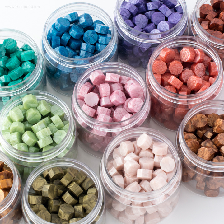 封蝋シーリングワックス パールカラー 30g入り（100粒前後）【ネコポスOK】