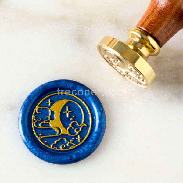 封蝋シーリングスタンプ 宙シリーズ 隠れ月 25mm【ネコポスOK】