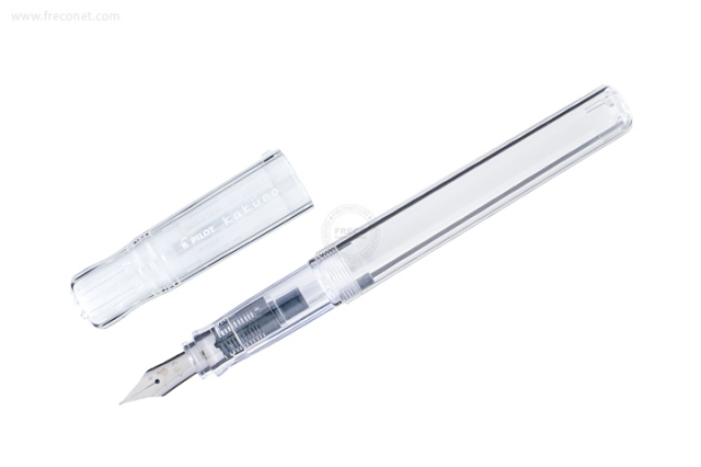 パイロット 万年筆 カクノ透明軸 F 細字（FKA-15R-NCF）【ネコポスOK】
