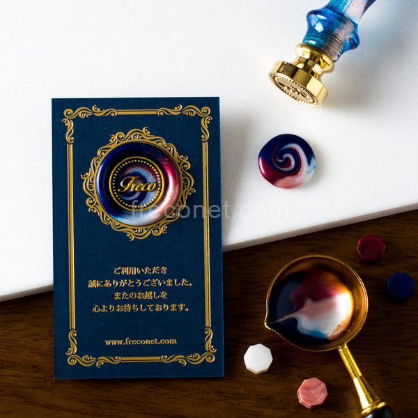 ≪フレコオリジナル≫封蝋シーリングスタンプ 大理石プレート シャインホワイト 150x150mm【宅急便配送】