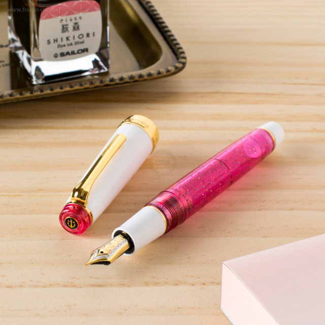 WANCHER×セーラー万年筆 限定モデル プロフェッショナルギア 21金 ピンクコスモ F(細字)【宅急便配送】