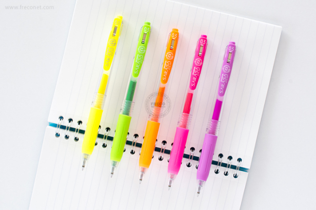 《まとめ割引対象品》サラサクリップ ネオンカラー【ネコポスOK】