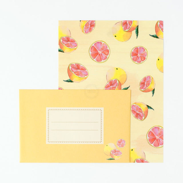 ルアナレターセット ピンクグレープフルーツ（LNLS01-YE）【ネコポスOK】