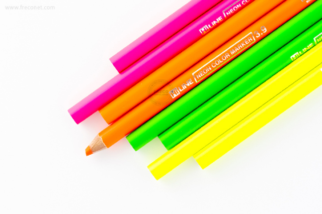 《まとめ割引対象品》鉛筆の蛍光マーカー 同色2本セット【ネコポスOK】