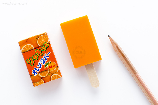 アイス消しゴム シャキっとオレンジバー（72049901）【ネコポスOK】