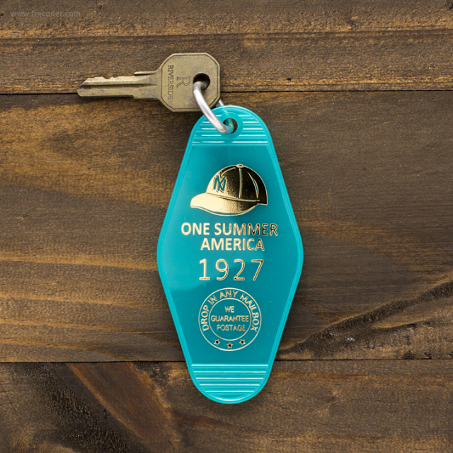 モーテルキーリング ブルー【ネコポスOK】