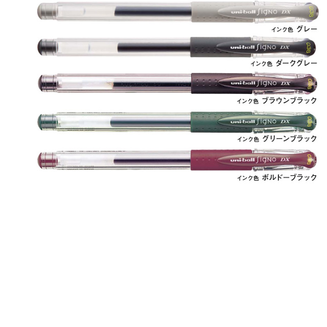 三菱鉛筆 ユニボール シグノ キャップ式カラーインク 0.38mm【ネコポスOK】