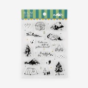 BGMクリアスタンプ キャンプ（BT-CS014）【ネコポスOK】